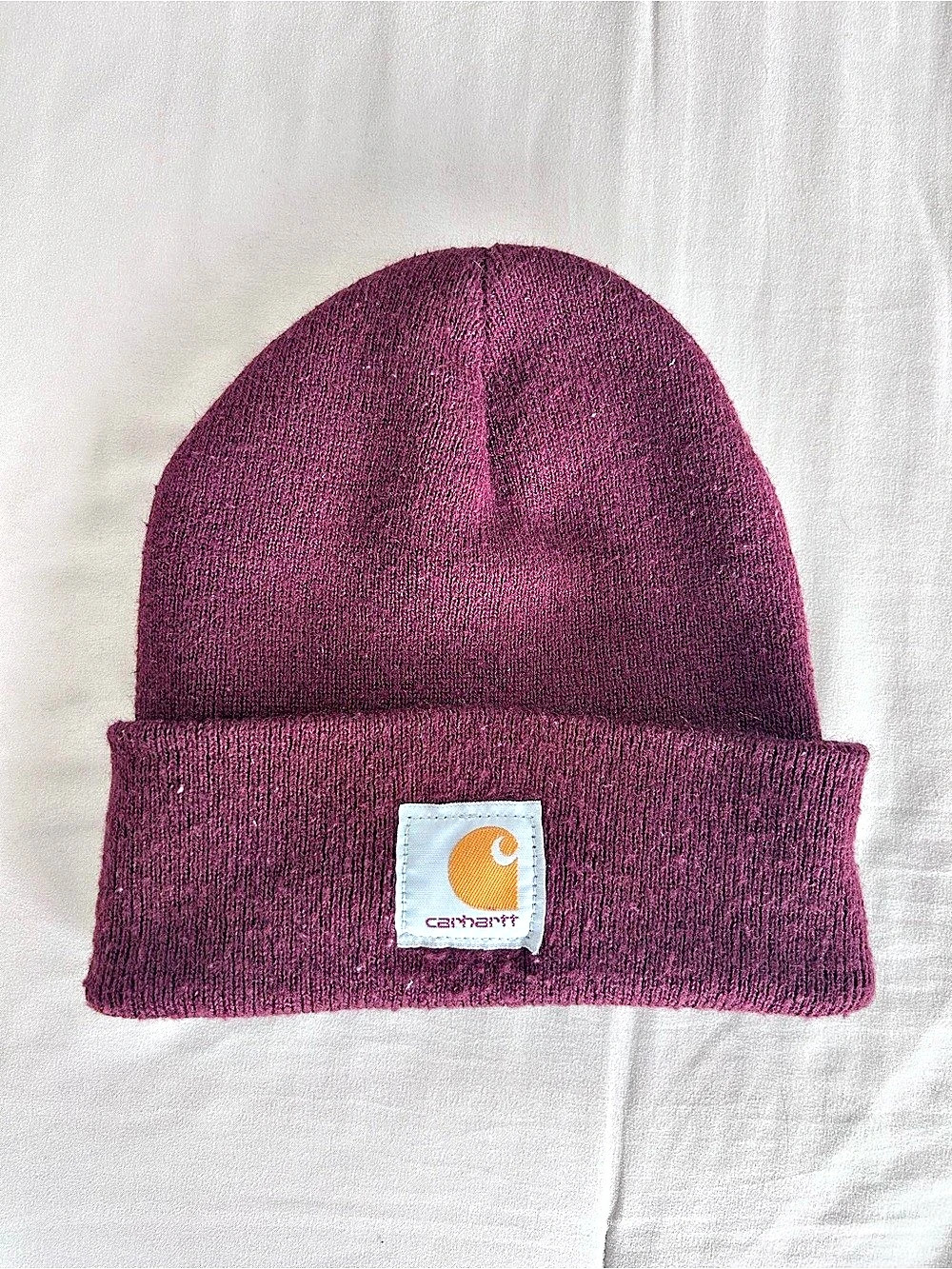 Carhartt A18 Watch Cap Beanie in Port/Burgundy